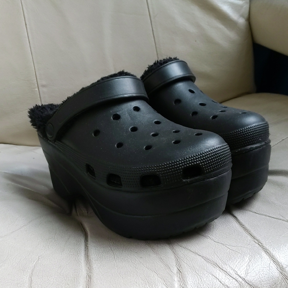 Unbranded Crocs Style Platform Clogs Size 40